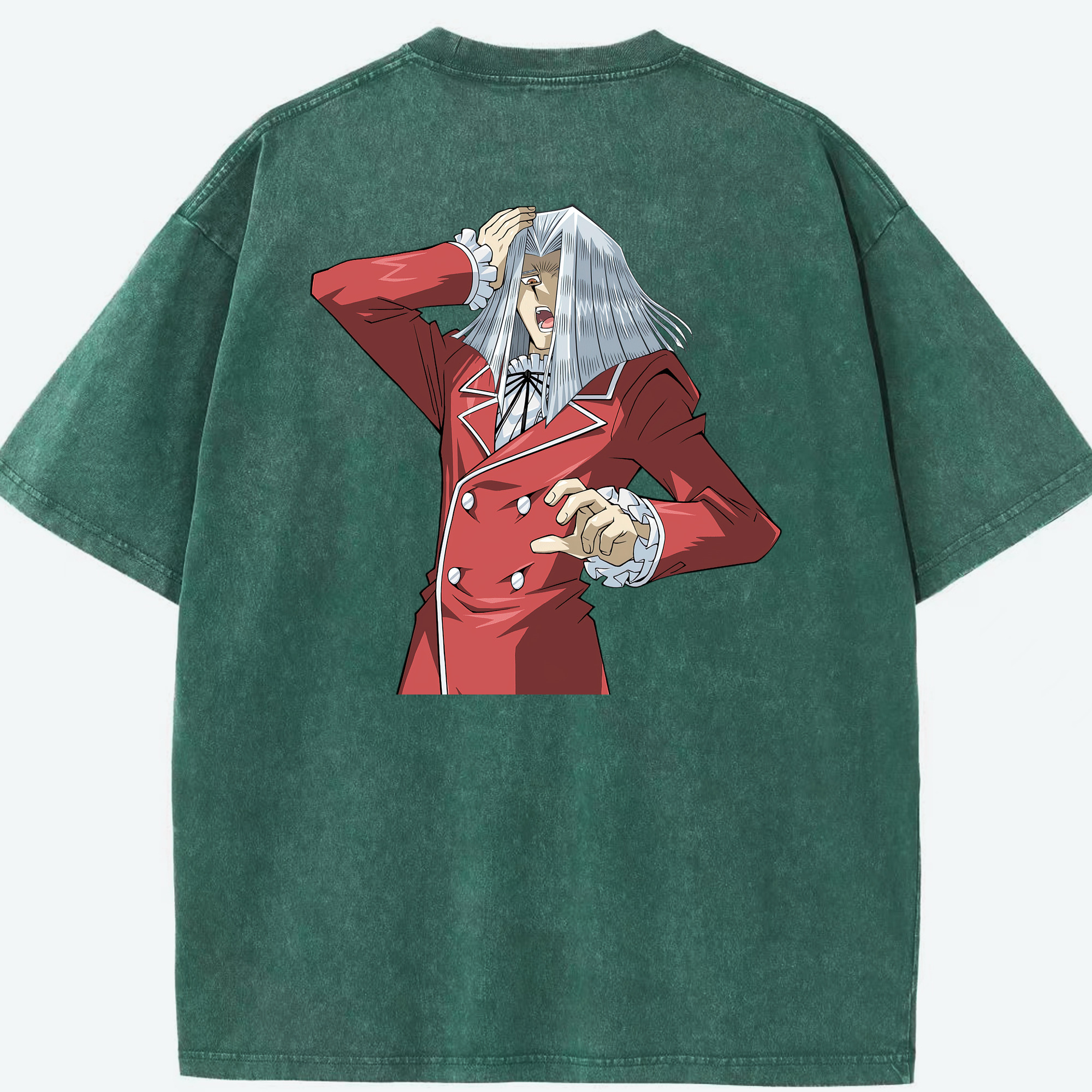 （画像用） 遊☆戯☆王 Yu-Gi-Oh! 綿100% ヴィンテージ風 半袖Tシャツ（背面プリント）